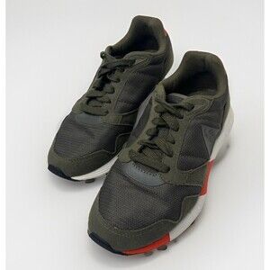 Le Coq Sportif Khaki Green Accent Orange Athletic Sneakers Women’s Size 6